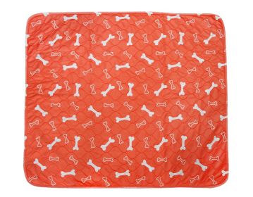 Three-layer Waterproof Pet Absorbent Pad (Option: Orange-M)